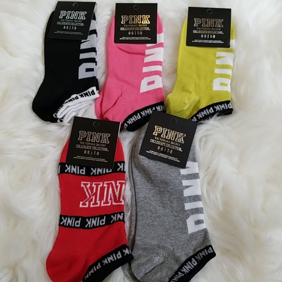 NWT! Victorias secret pink socks no show VS Love - Picture 2 of 3